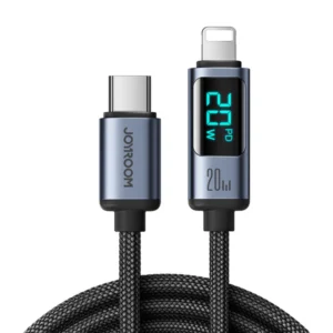 Joyroom S-CL020A16 USB C To Lightning Cable 20W 1.2M With LED Display - Black